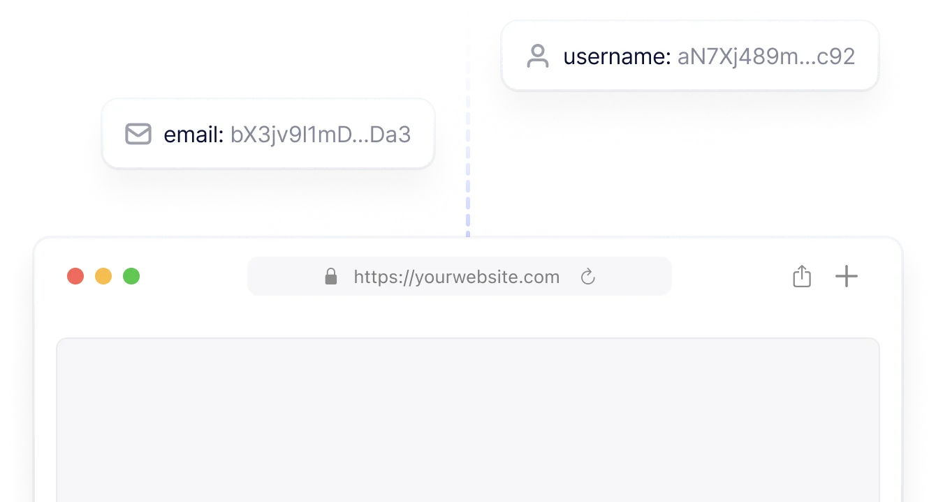 Personal Developer dashboard with secure credentials and live website preview